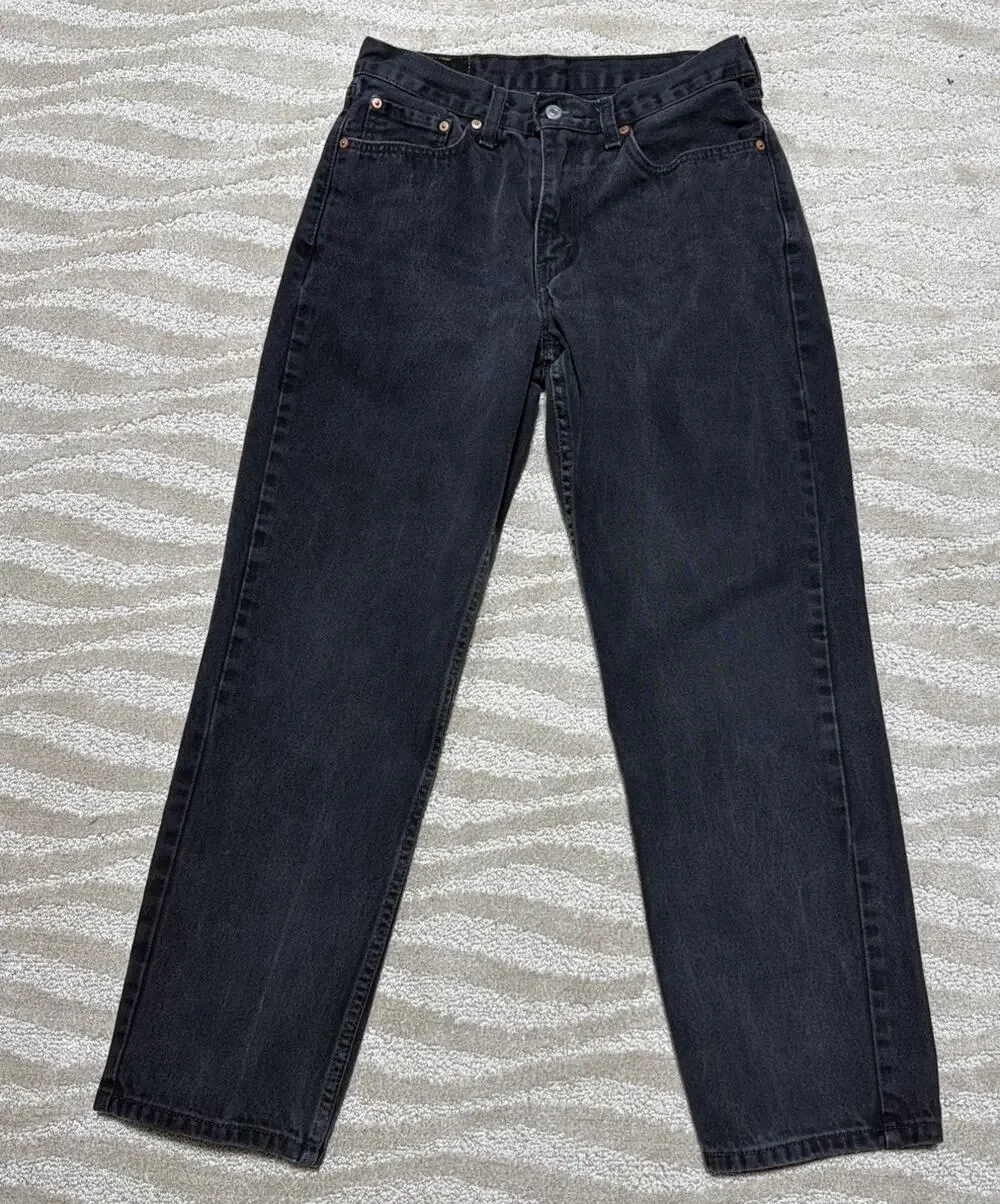 Levi's 550 Jeans Men 32x32 Black Relaxed Fit Denim Cotton Actual 31x30